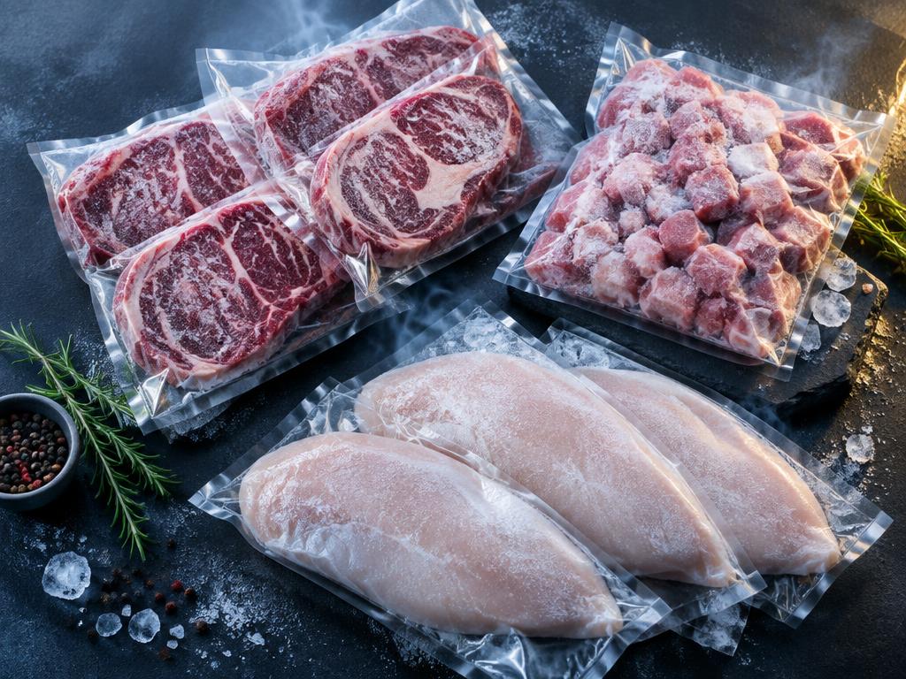 Cât rezistă carnea congelată? Ghid complet la −18°C